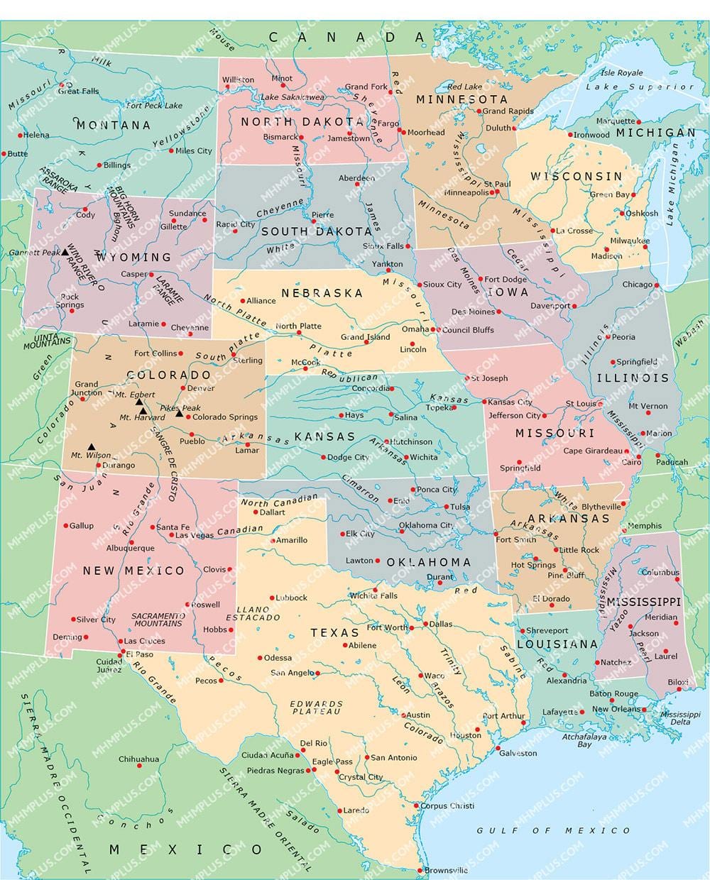 mapa da central NOS