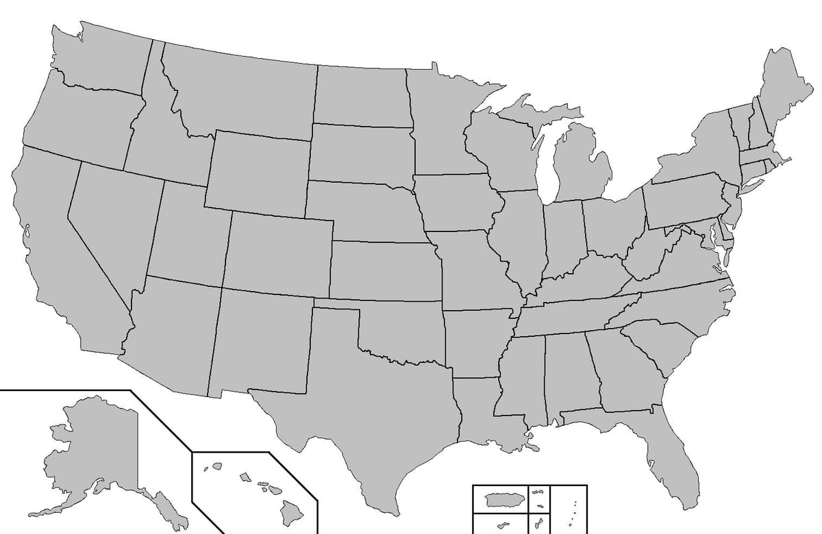 Estado do mapa em branco