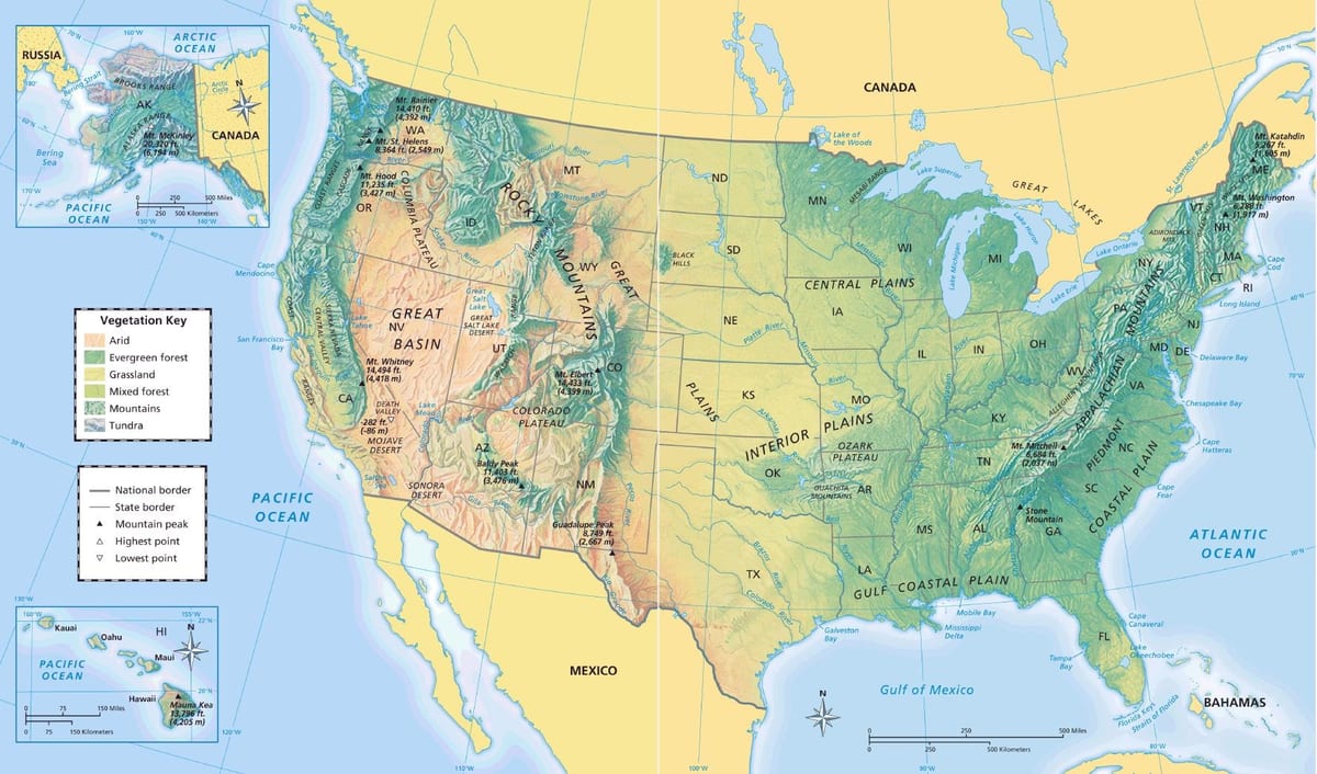 NÓS mapa de geografia