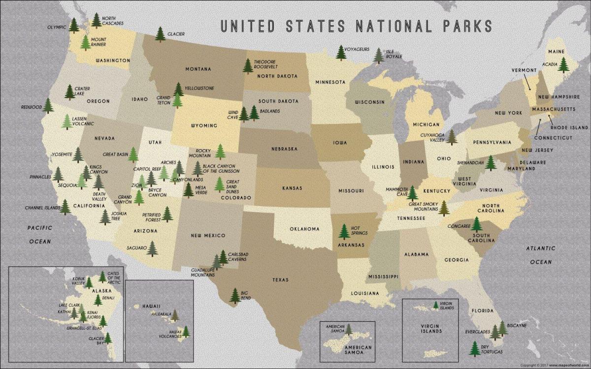 mapa de NOS parques