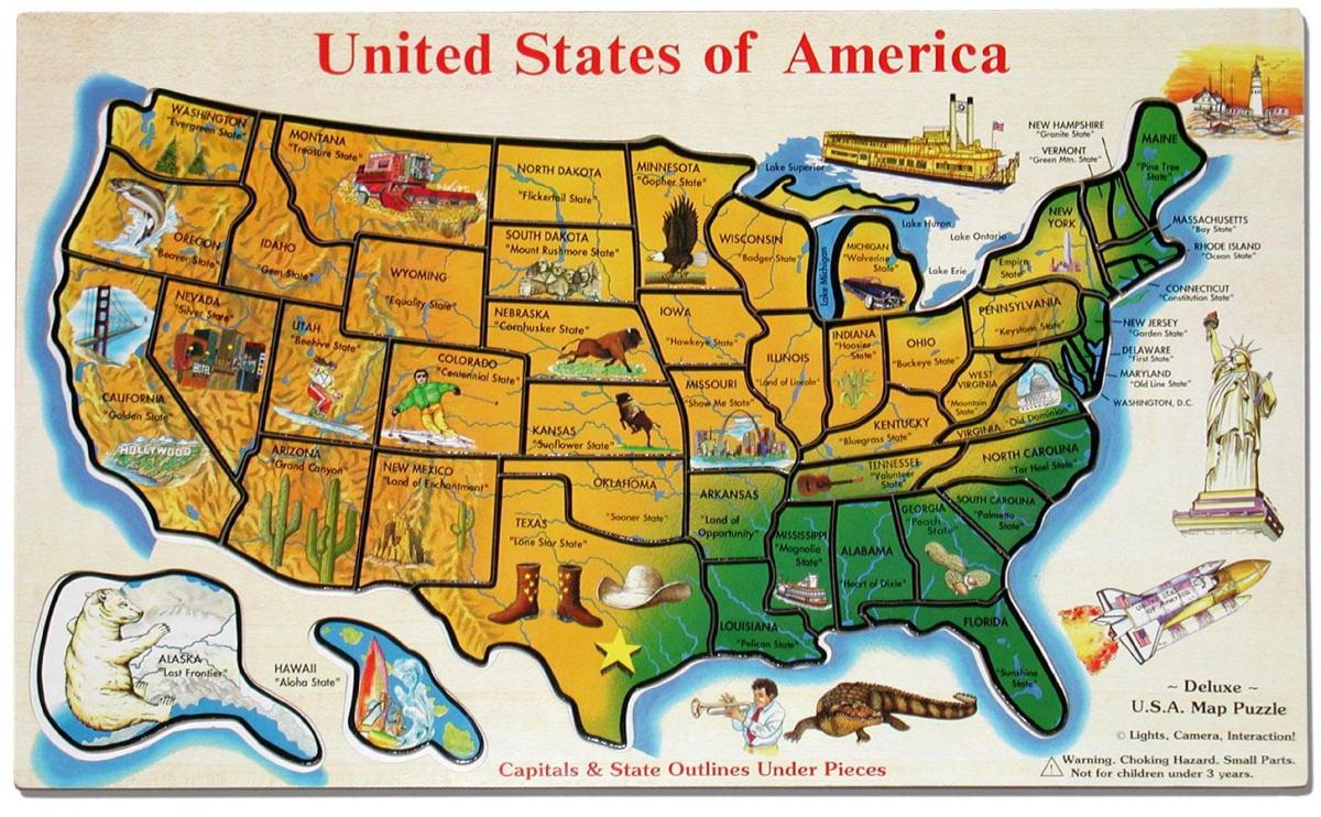 mapa de viagens dos EUA