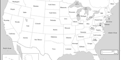 Mapa dos 50 Estados