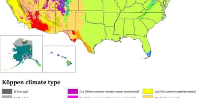 Clima mapa EUA