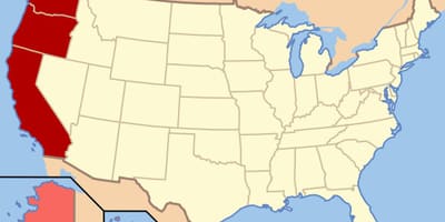 Mapa de north west EUA