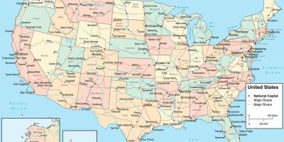 Mapa do fuso horário dos EUA, A hora em Estados Unidos da América