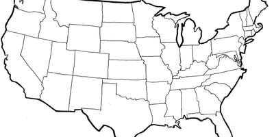 Estados unidos vetor mapa