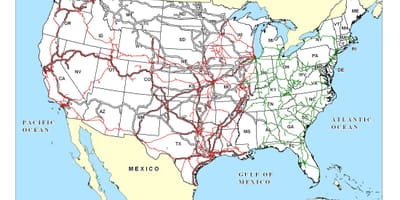 NOS comboios de mercadorias mapa